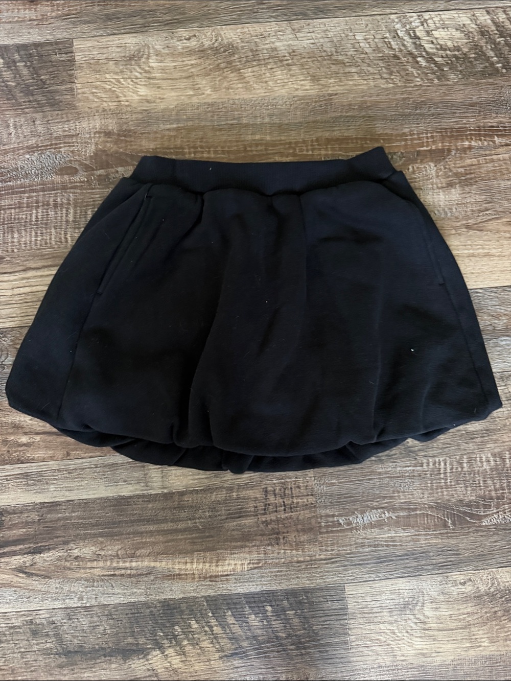 aerie Black Bubble Mini Skort